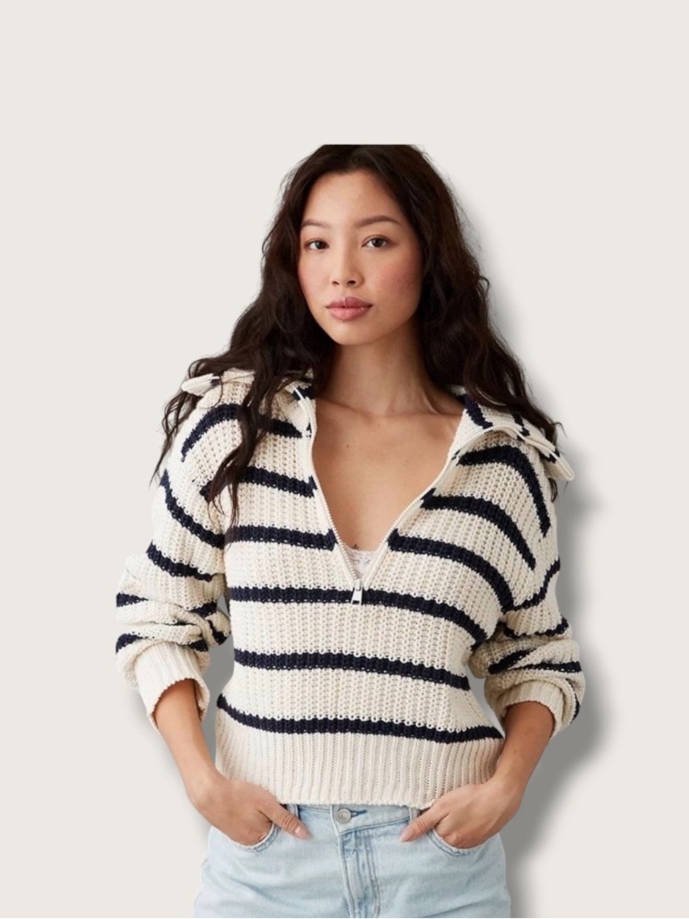 American Eagle half zip sweater